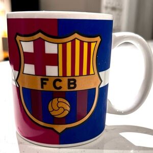 Fcb  Barcelona Football Club Ceramic coffee mug Blue Red Yellow Soccer New